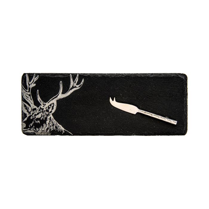 Mini Slate Cheese Board & Knife | Stag