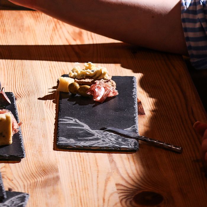 Mini Slate Cheese Board & Knife | Stag
