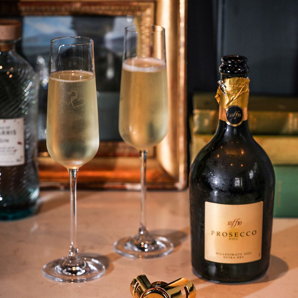 Champagne Flutes | Hearts