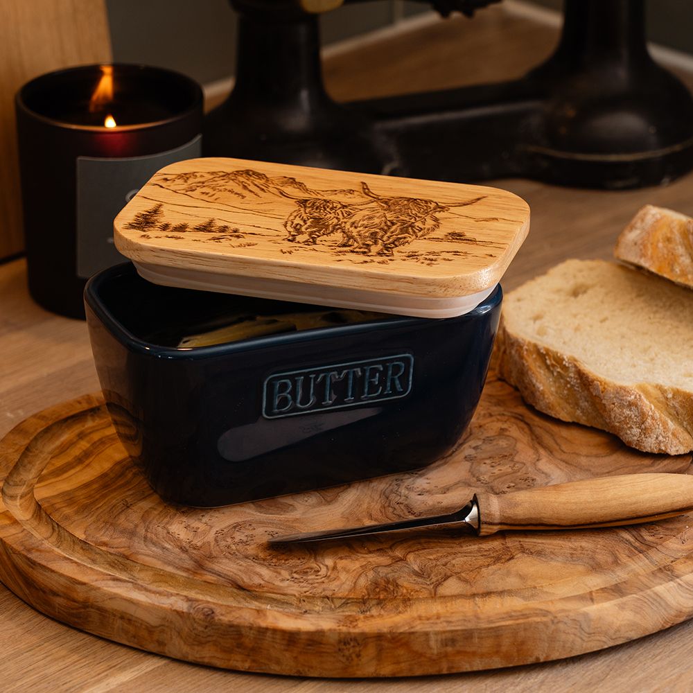 Scenic Highland Cow | Butter Dishes