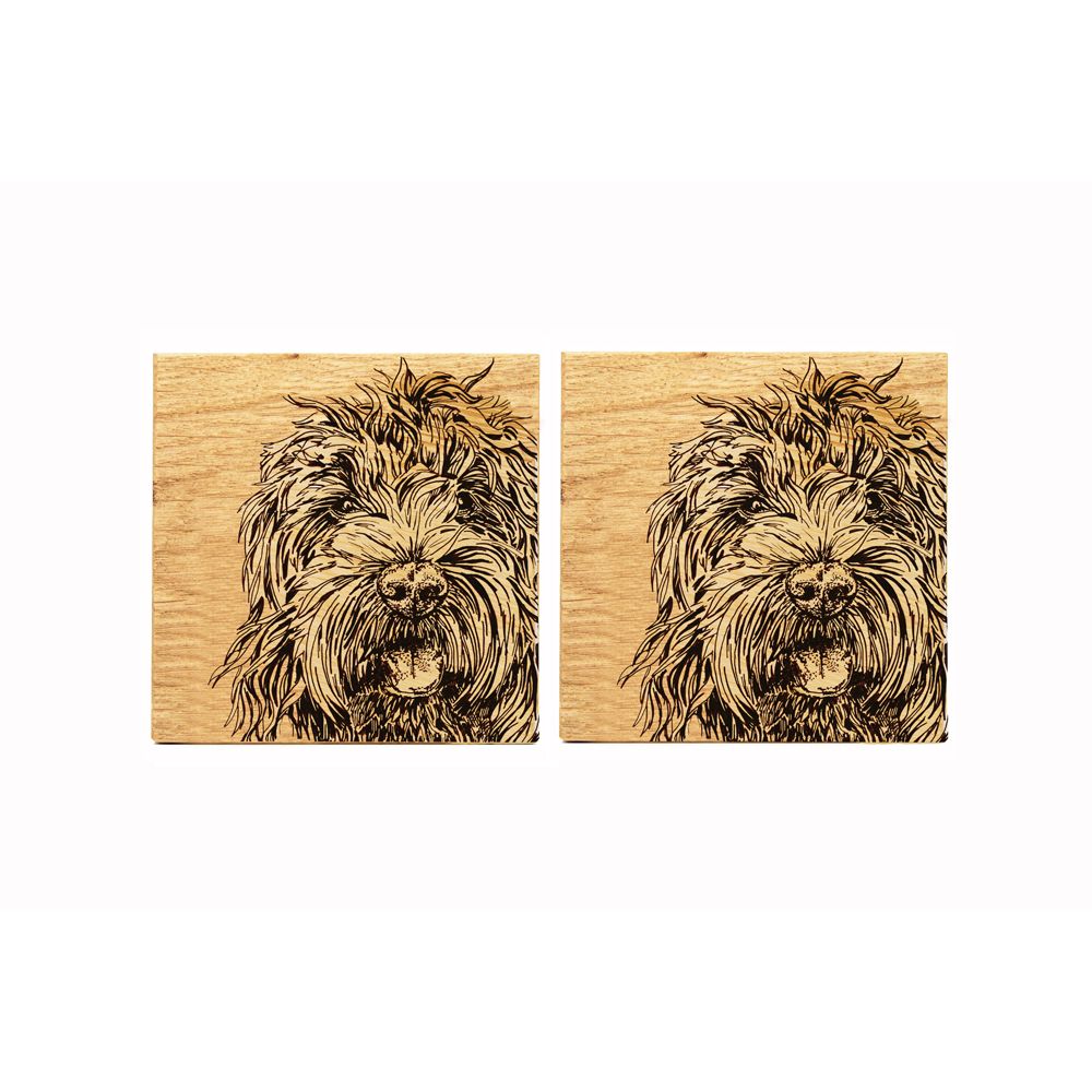 Cockapoo | Oak Coasters