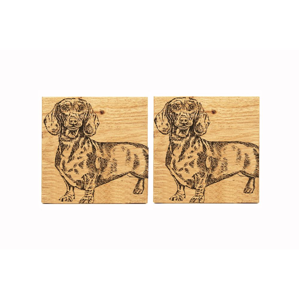 Dachshund | Oak Coasters