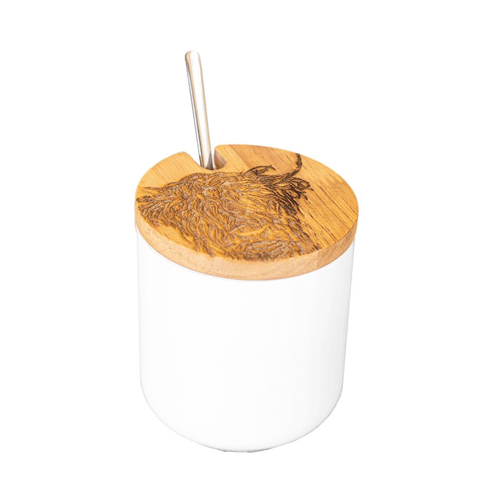 Highland Cow | Jar & Spoon Set