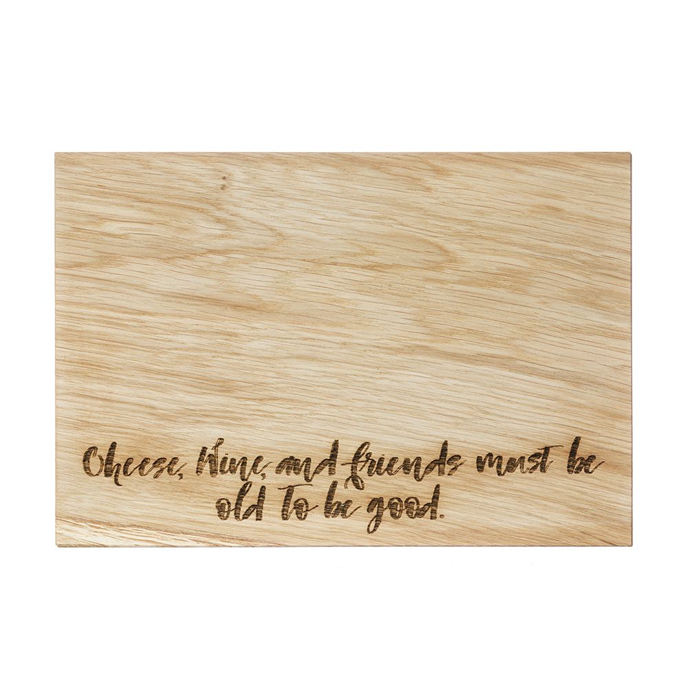 Oak Serving Board | Cheese, Wine & Friends