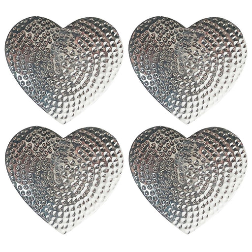 Heart Flat Hammered Coasters