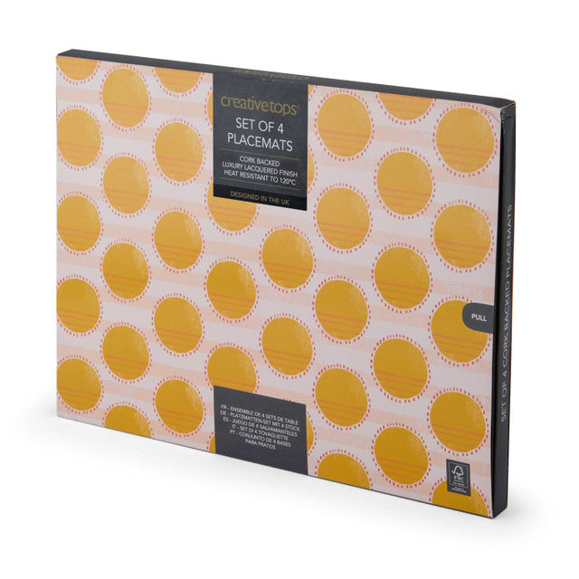 Yellow Spots | 4 Placemats