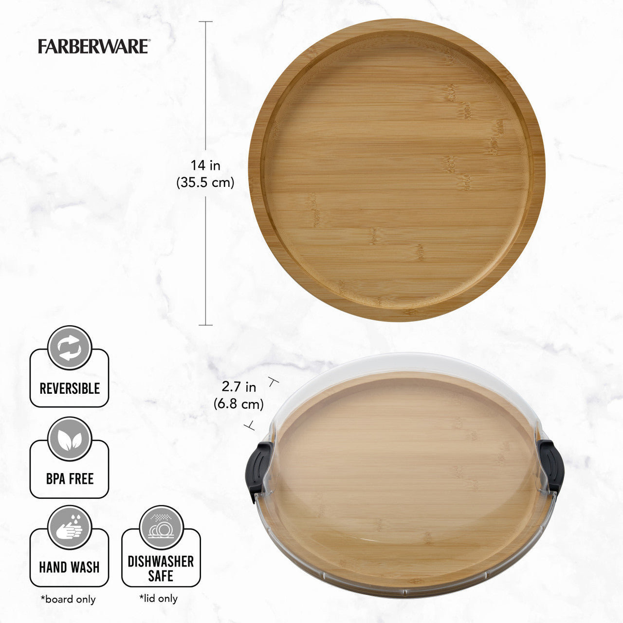 Build-a-Board | Bamboo Round Snack Serving Board