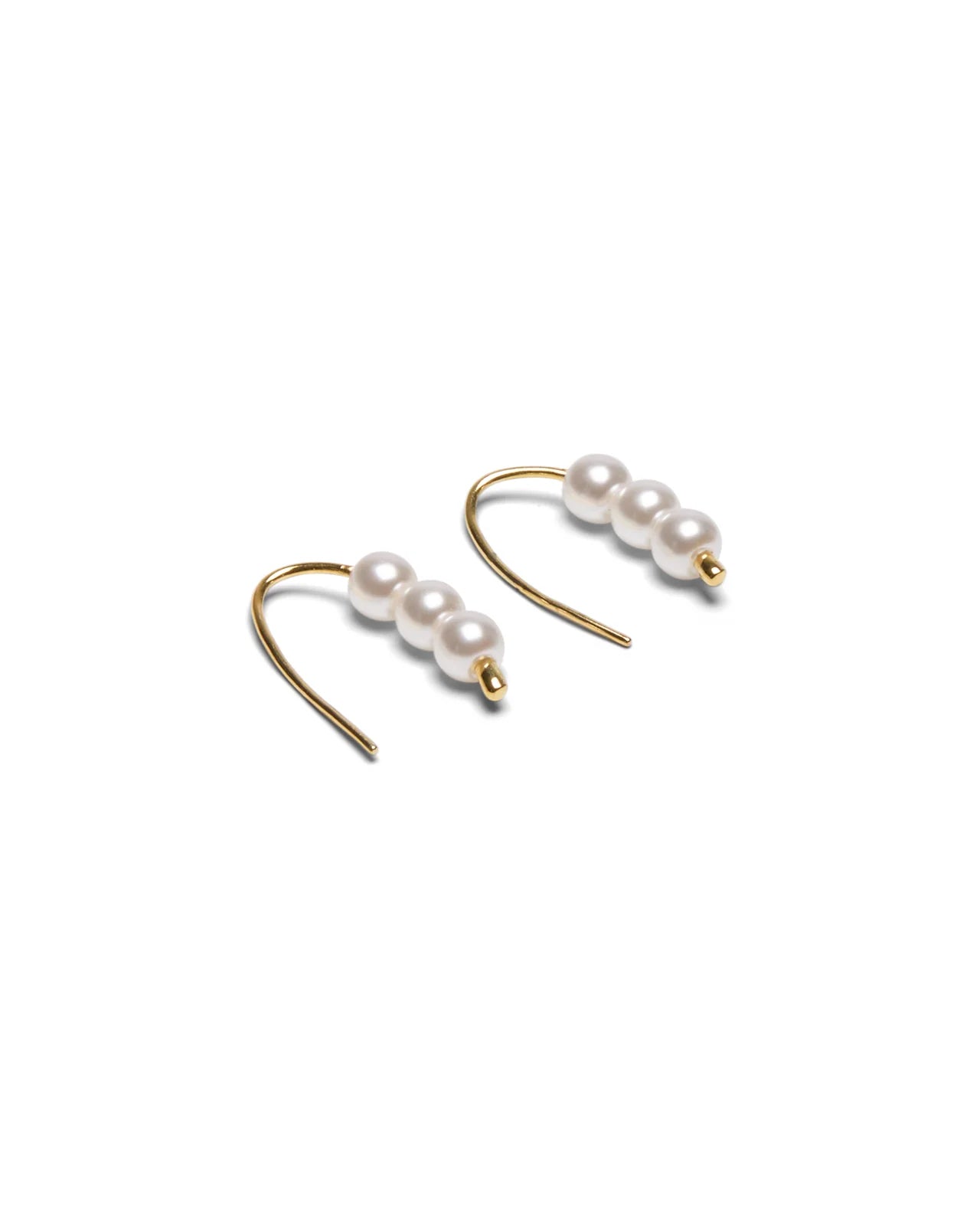 Keswick Beaded Pull Through Earrings | Gold