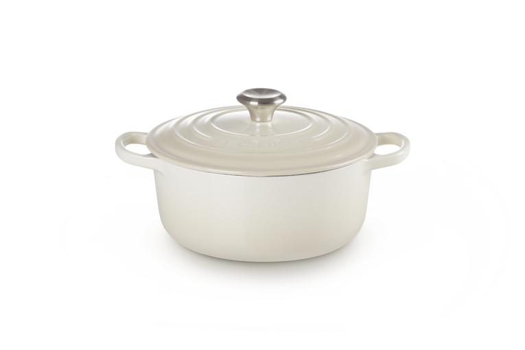 Le Creuset Signature Cast Iron Round Casserole 20cm Meringue