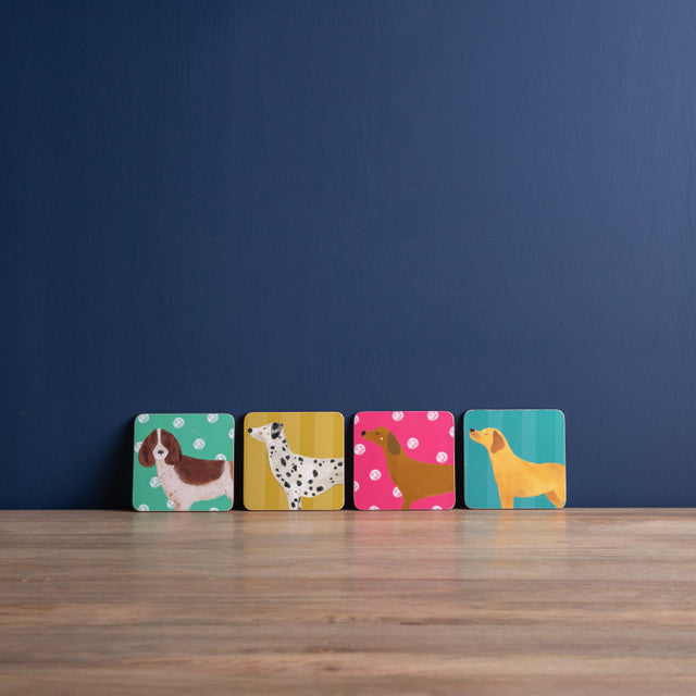 Dog Print | 4 Coasters