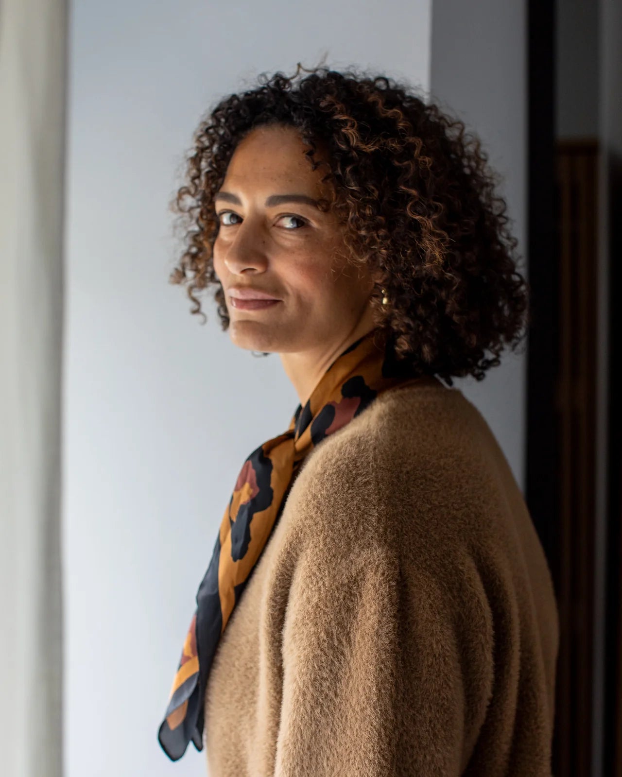 Luna Scarf | Large Leopard Print