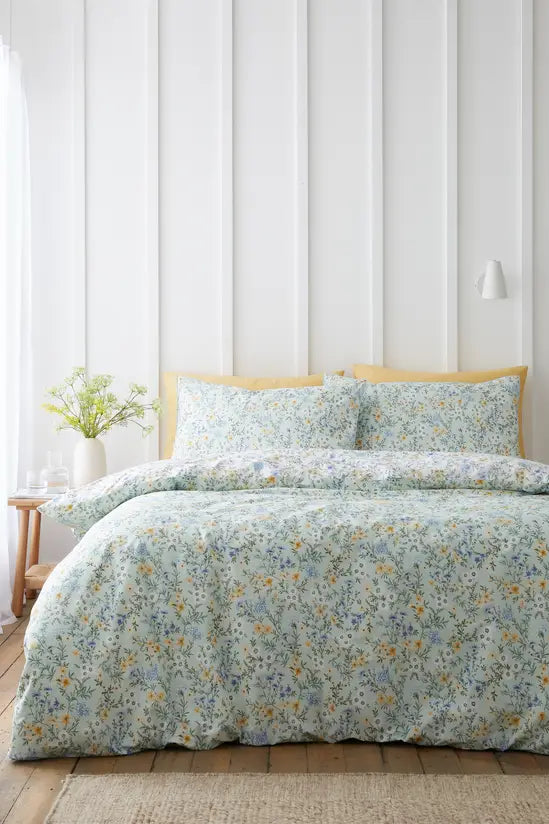 Ditsy Floral Duvet Set | Green