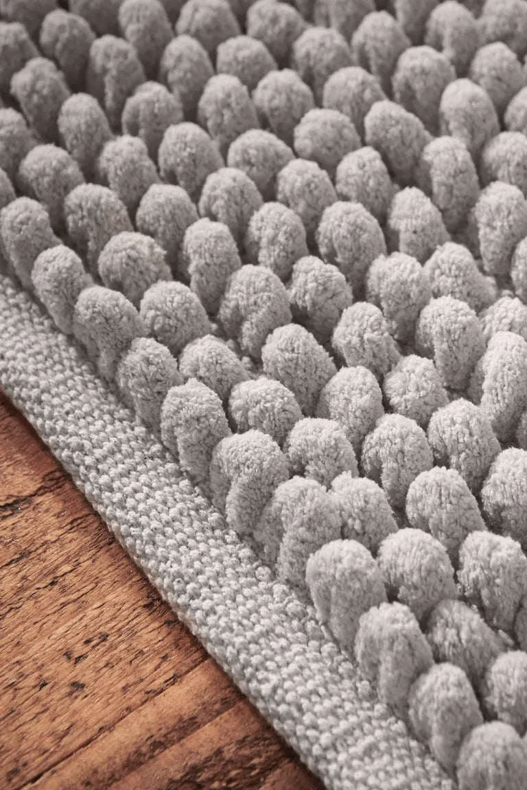 Aspen Bobble Bathmat | Grey