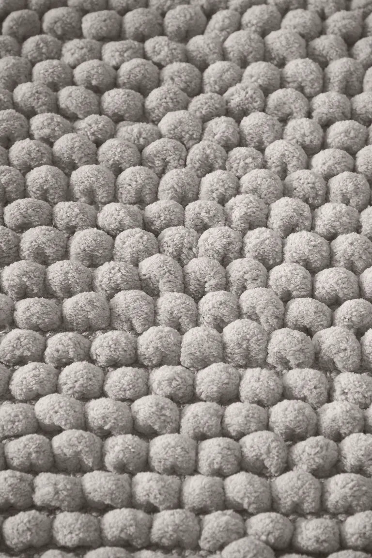 Aspen Bobble Bathmat | Grey