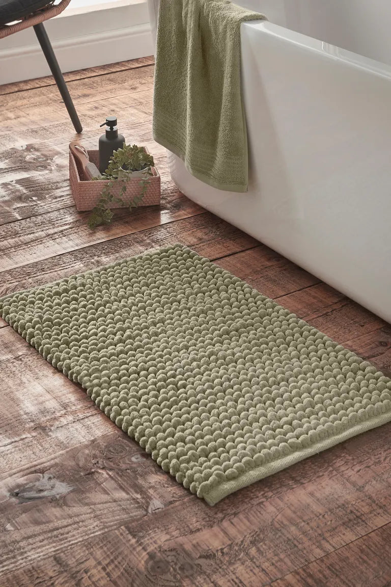 Aspen Bobble Bathmat | Sage