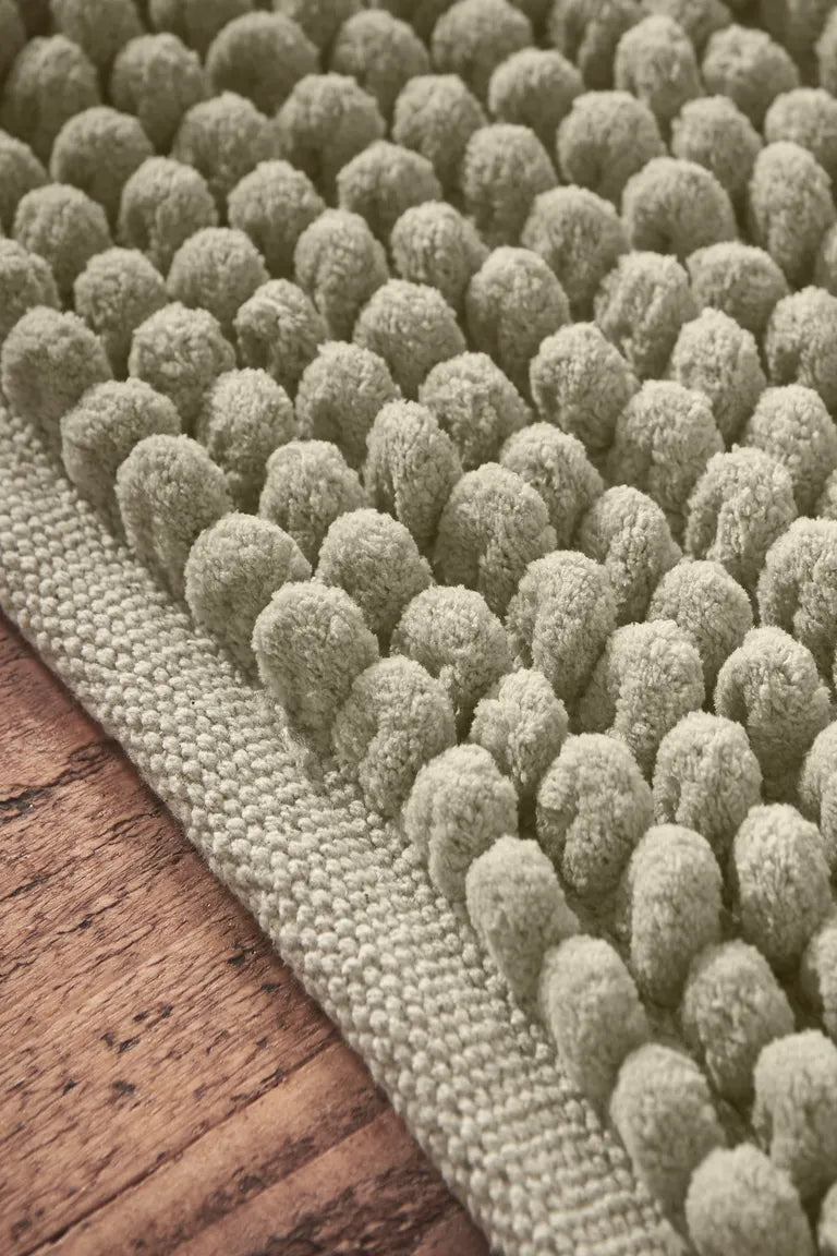 Aspen Bobble Bathmat | Sage