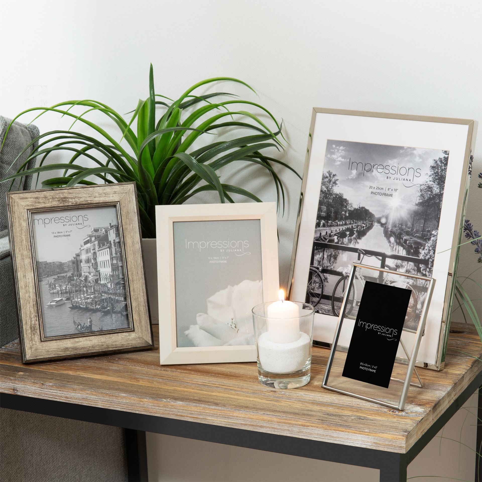 Impressions Tarnished Pewter Photo Frames