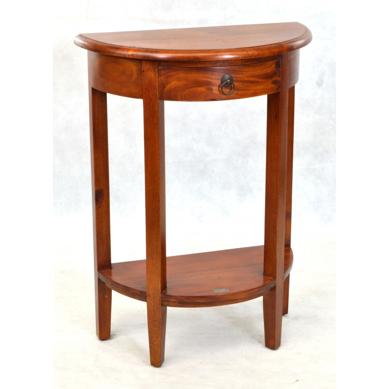 Mahogany Half Moon Table
