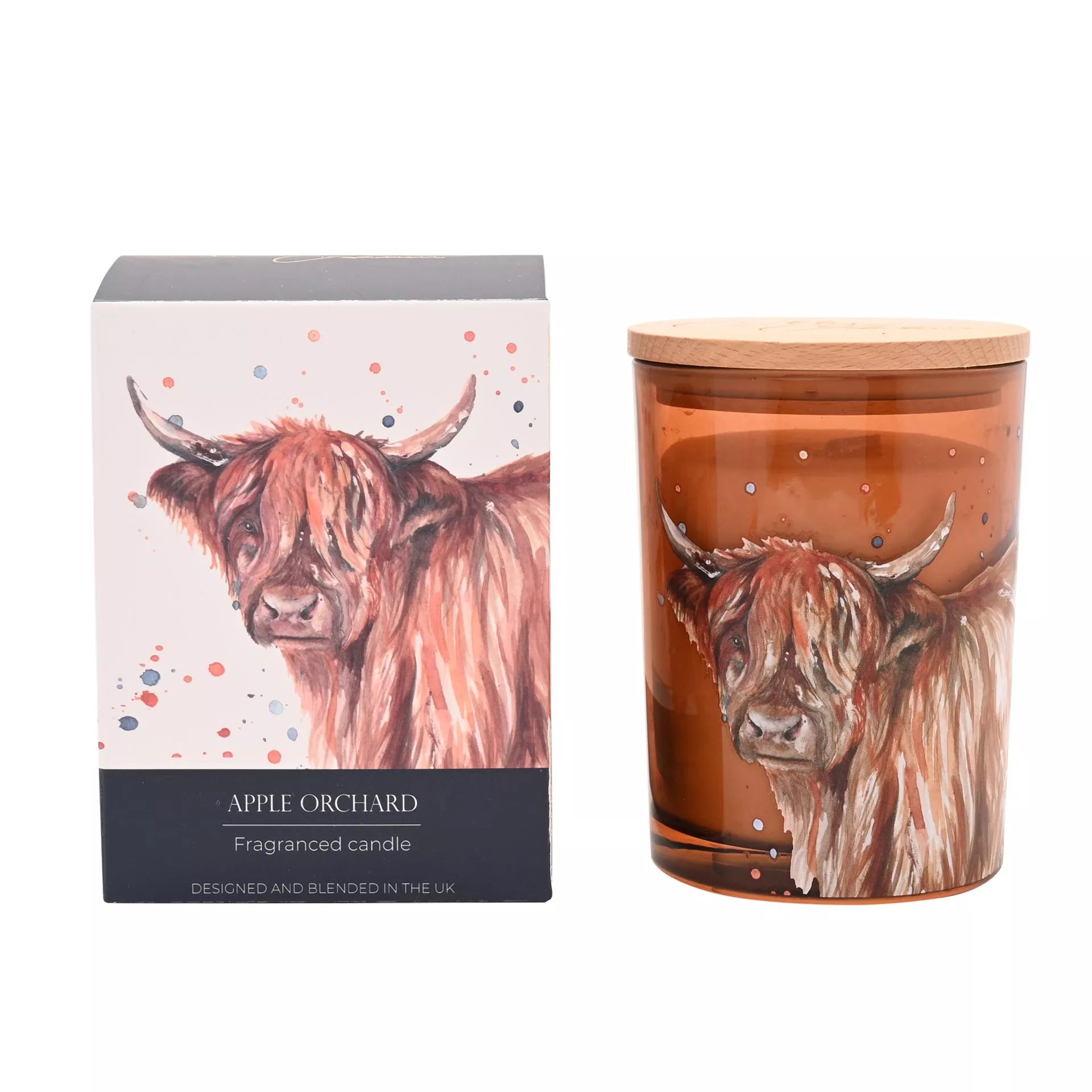 Meg Hawkins Highland Cow Candle | Apple Orchard