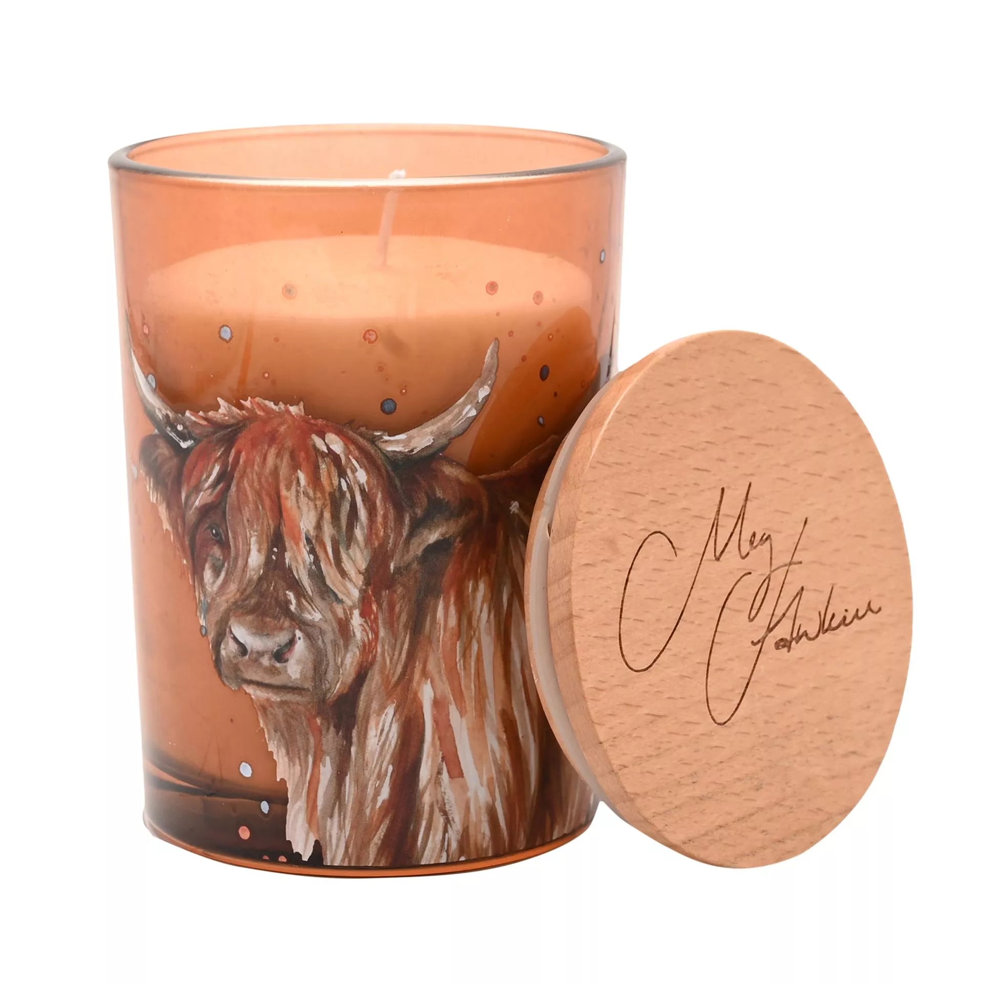 Meg Hawkins Highland Cow Candle | Apple Orchard
