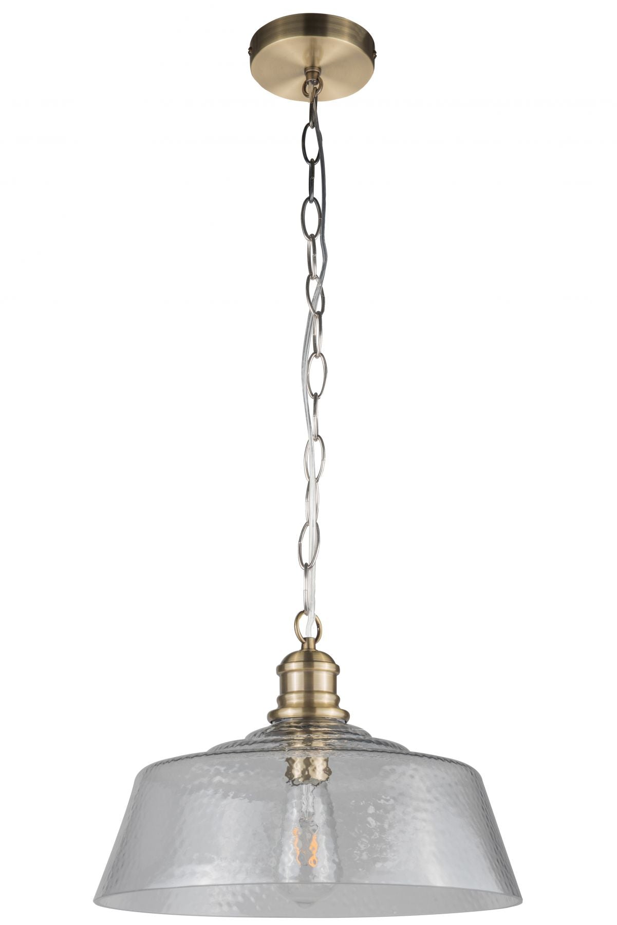 Millar 1 Light Pendant | Antique Brass