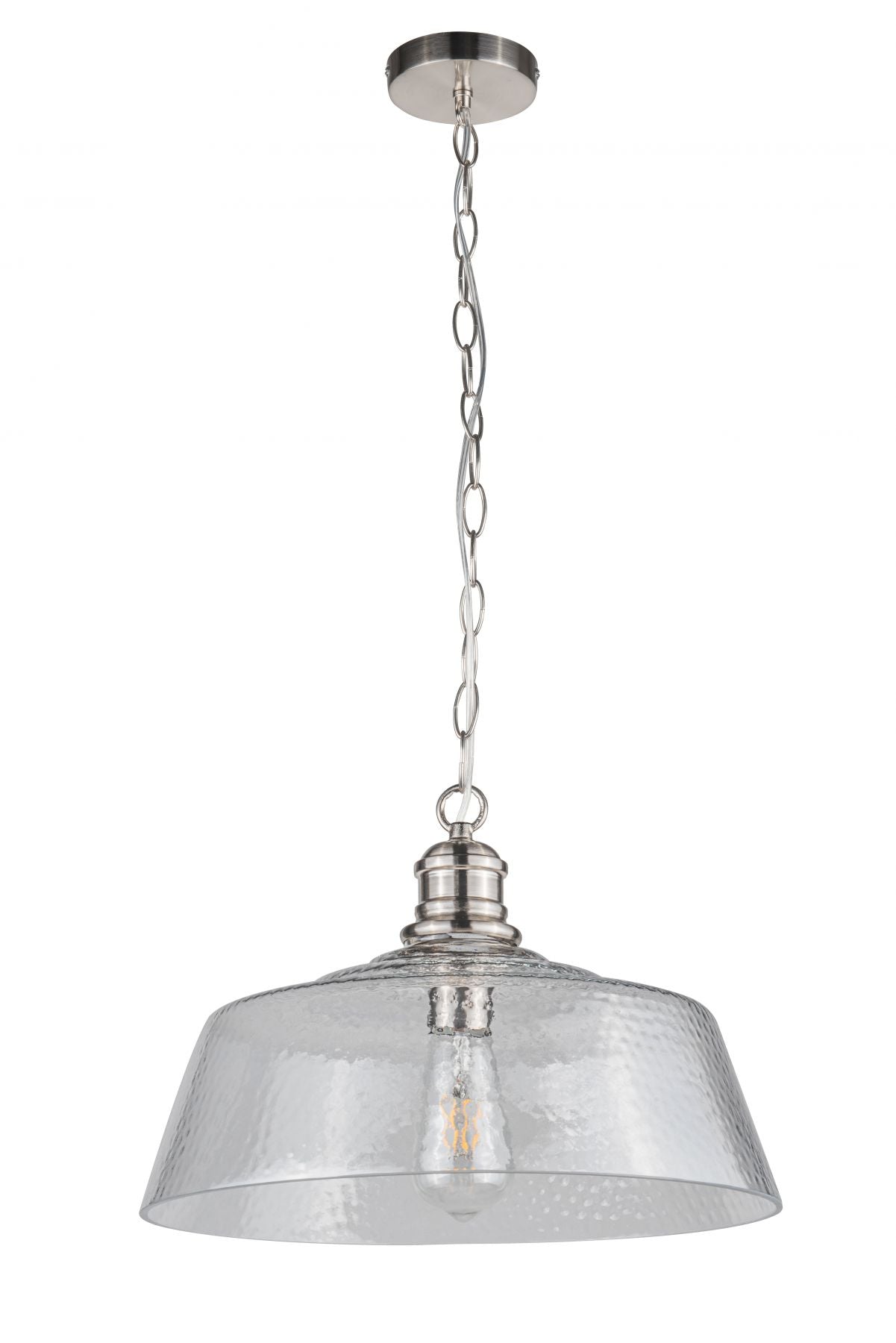 Millar 1 Light Pendant | Satin Chrome