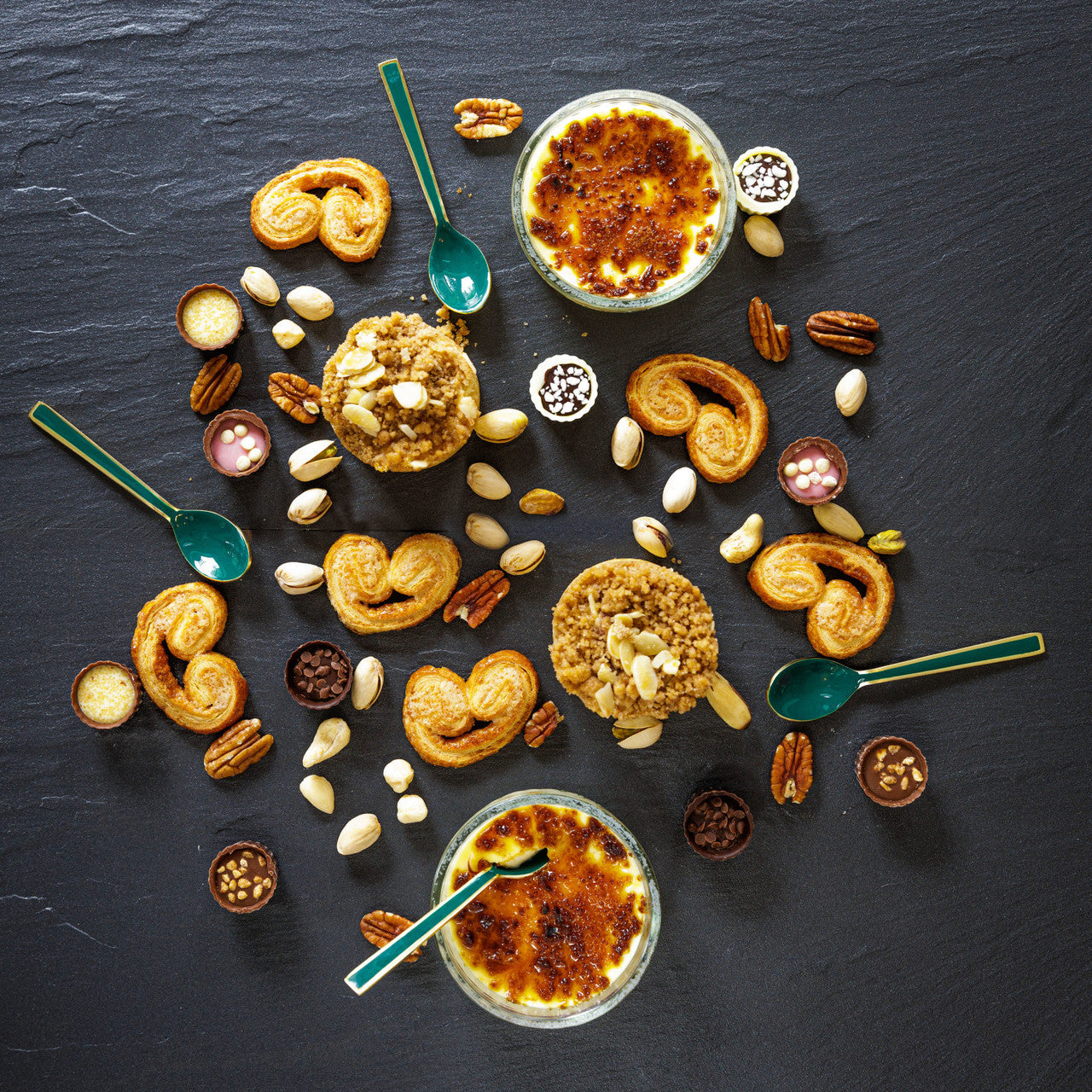 Green and Gold Teaspoons