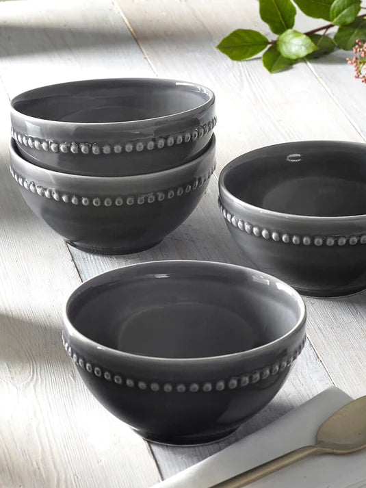 Grey Bobble Cereal Bowl