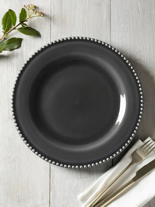 Grey Bobble Dinner Plate