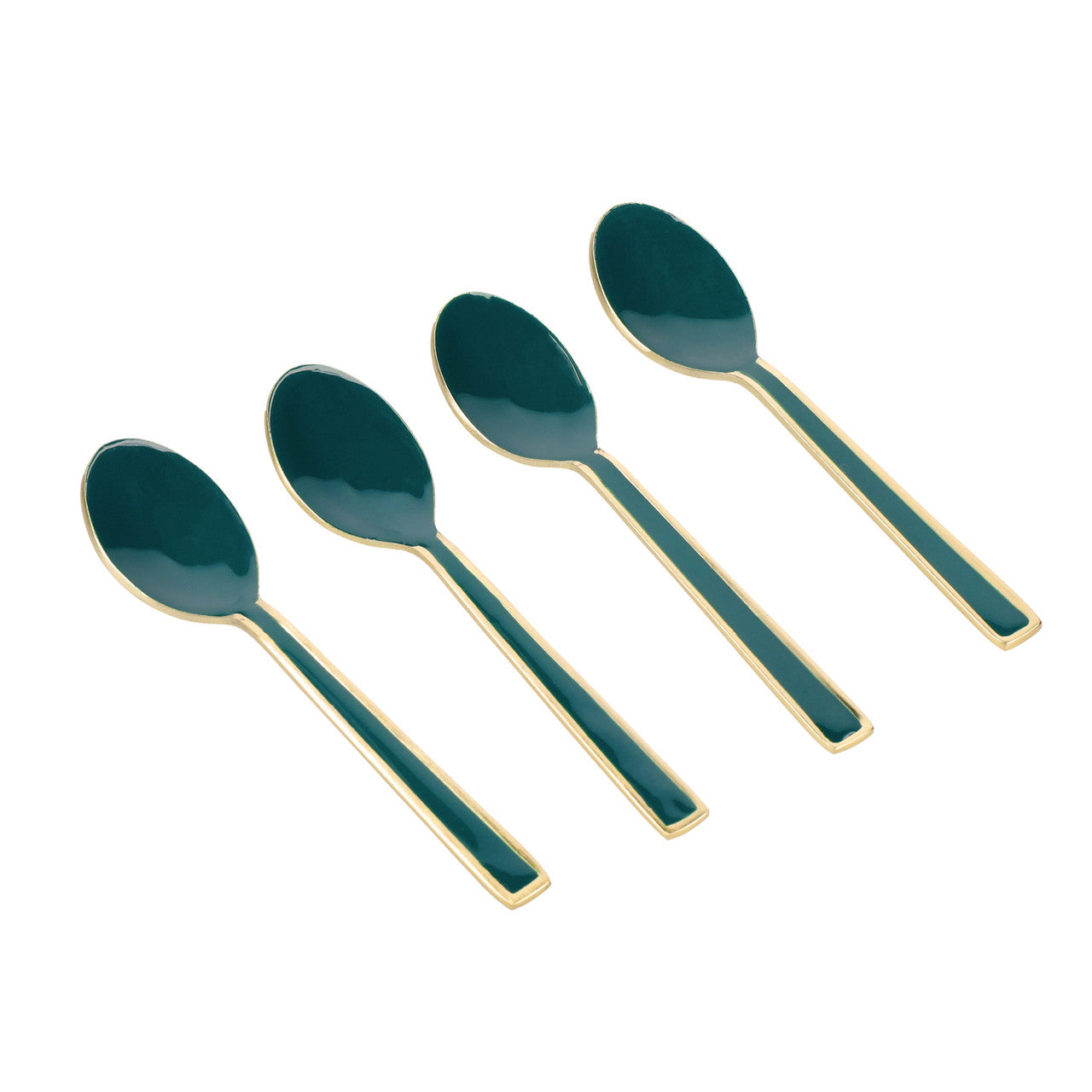 Green and Gold Teaspoons
