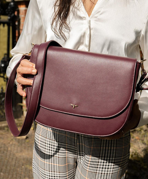 Nina Messenger Handbag | Burgundy