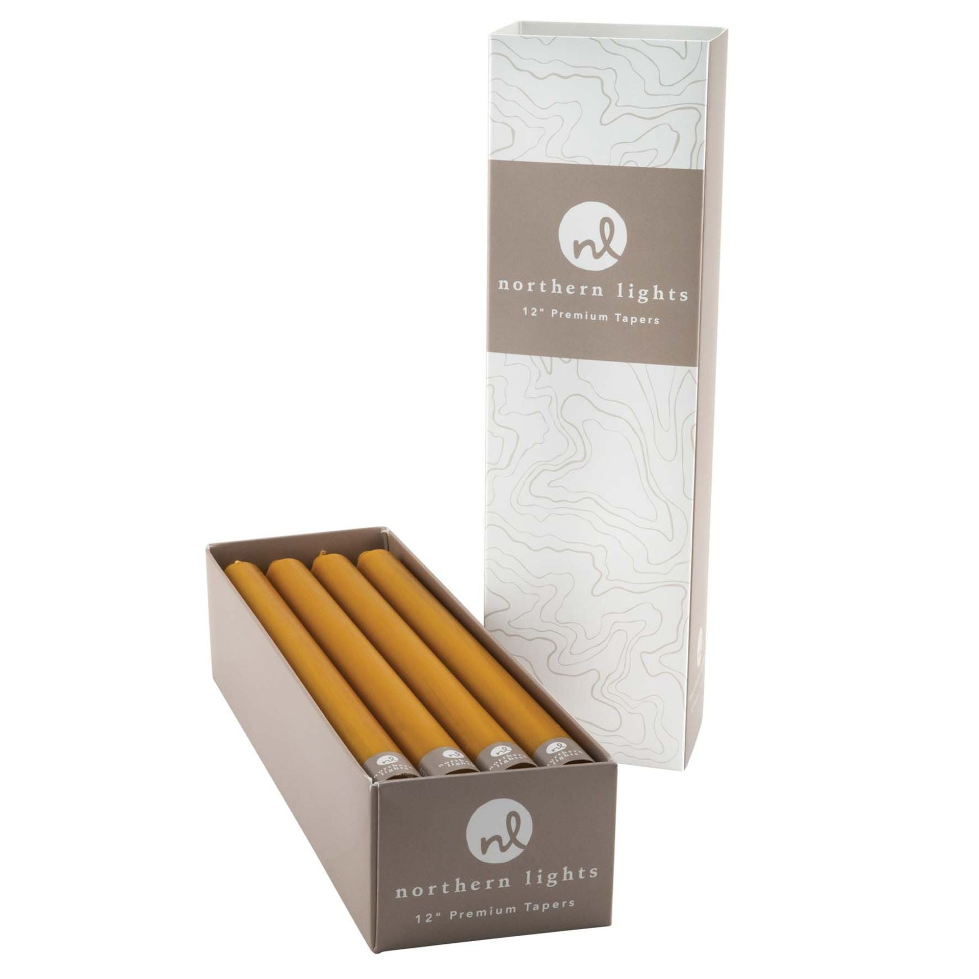 12" Taper Candles | Caramel