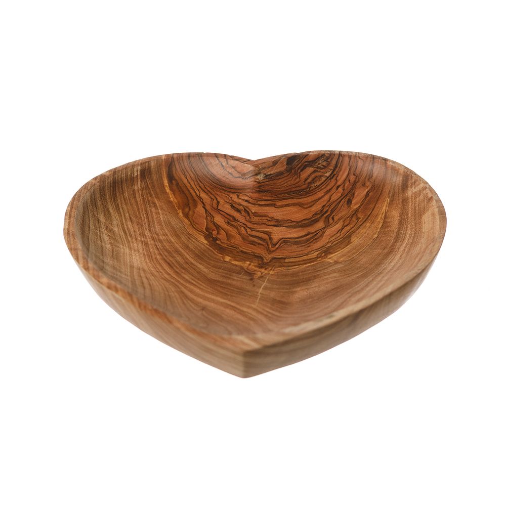 Olive Wood Heart Bowl