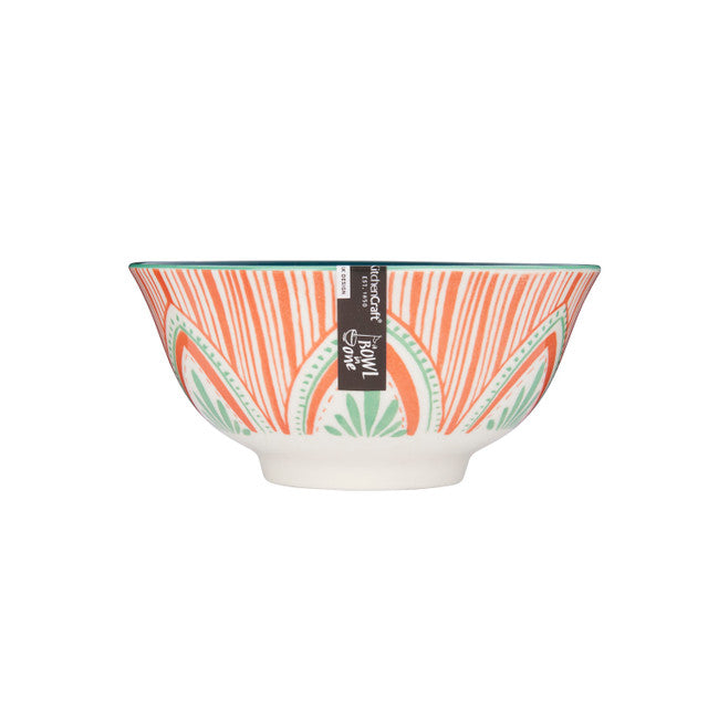 Colourful Folk Pattern Ceramic Bowl