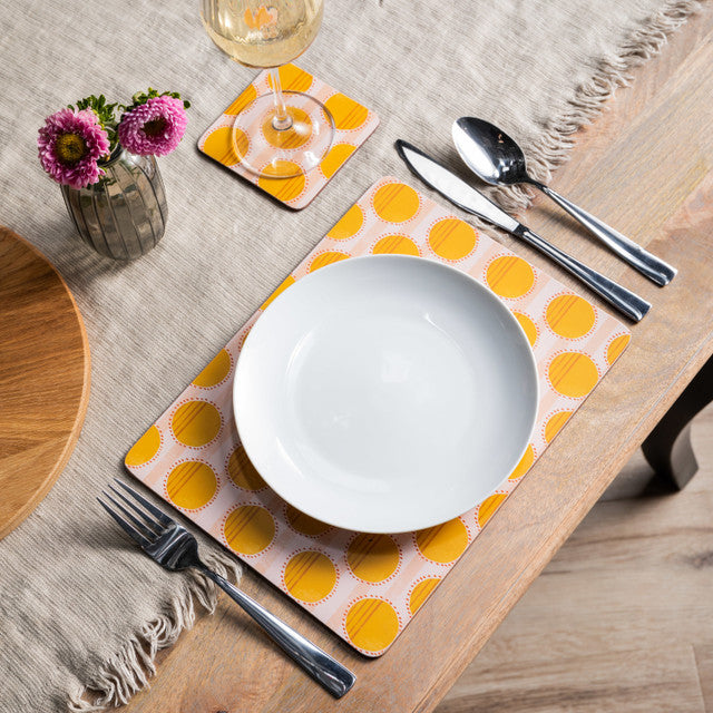 Yellow Spots | 4 Placemats