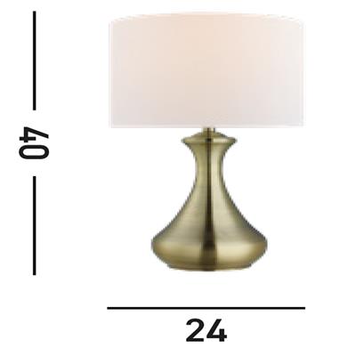 Large Touch Lamp | Antique Brass