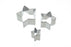 Set of 3 Star Fondant Cutters