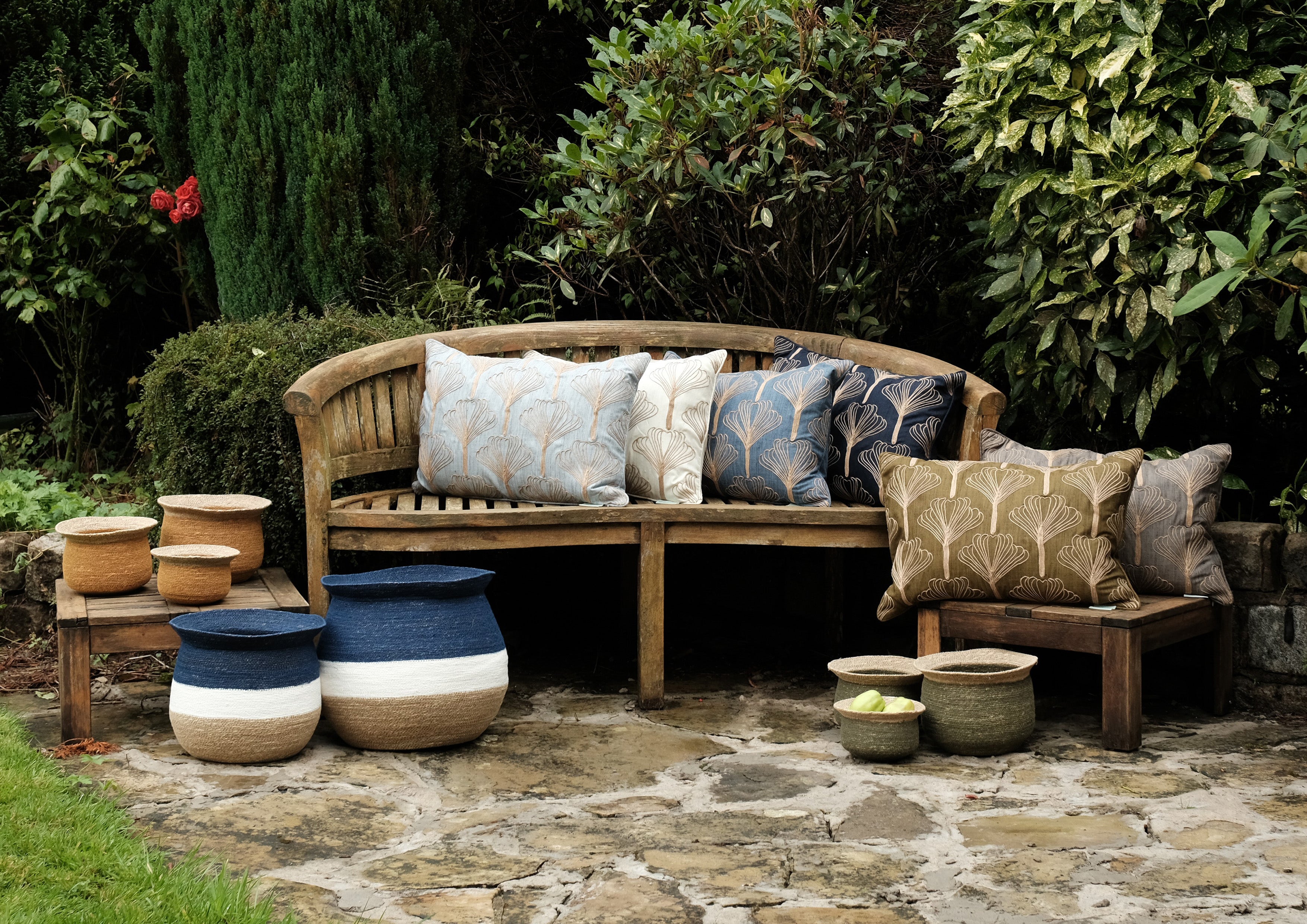 Phyllo Cushion | Bluebell