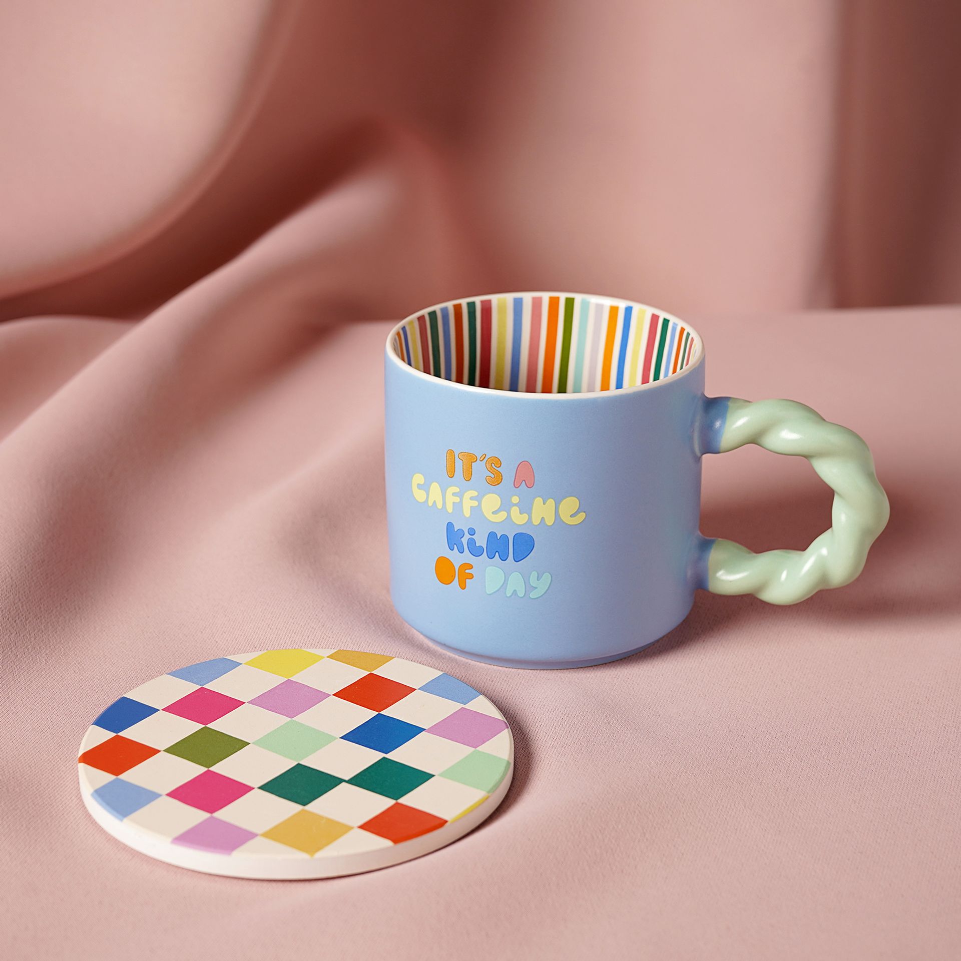 Raspberry Blossom | Mug & Coaster Set