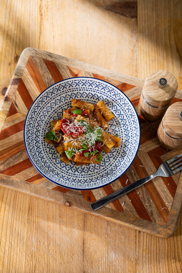Blue Mediterranean Pasta Bowl