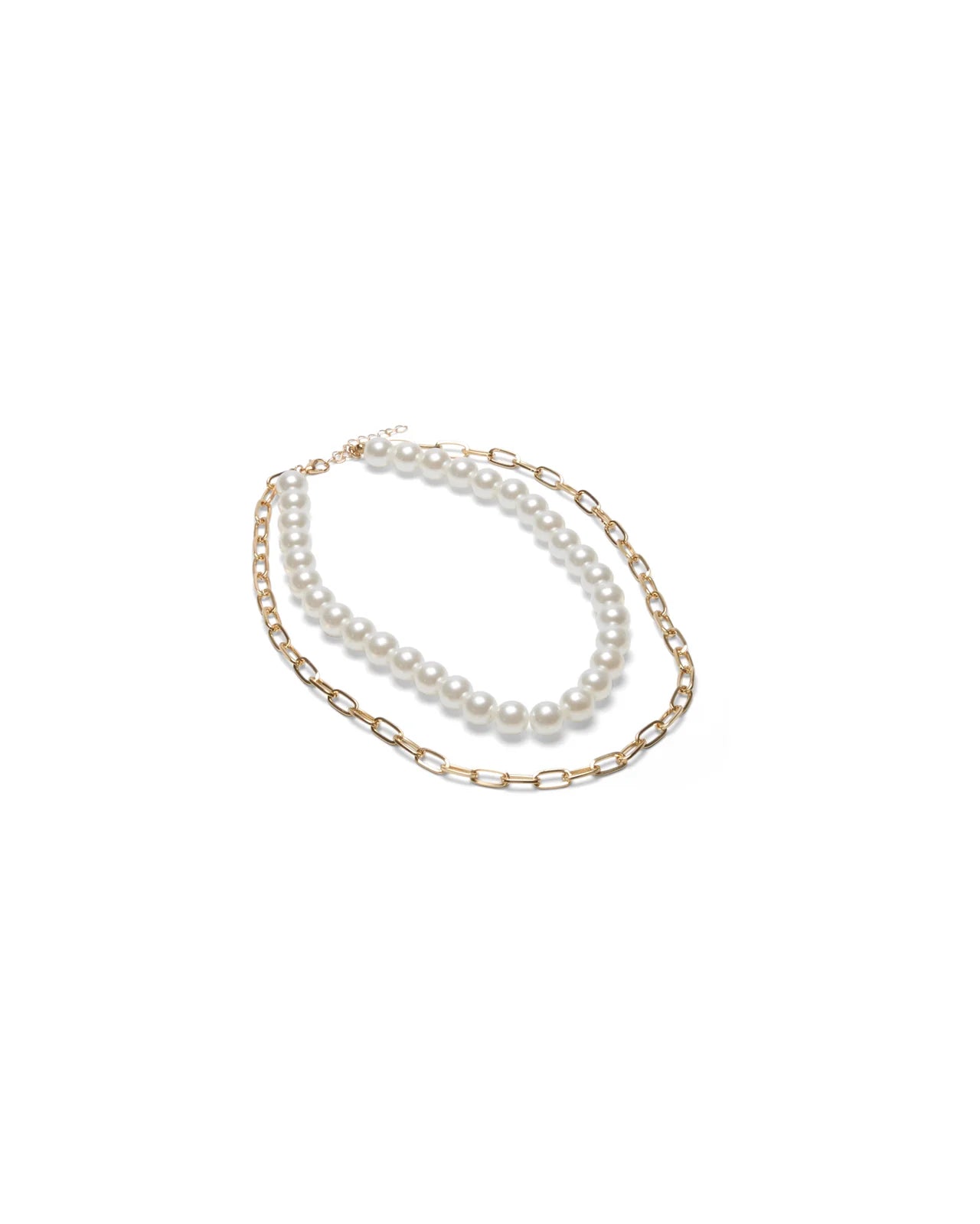 Rochester Pearl Chain Necklace | Gold/Pearl