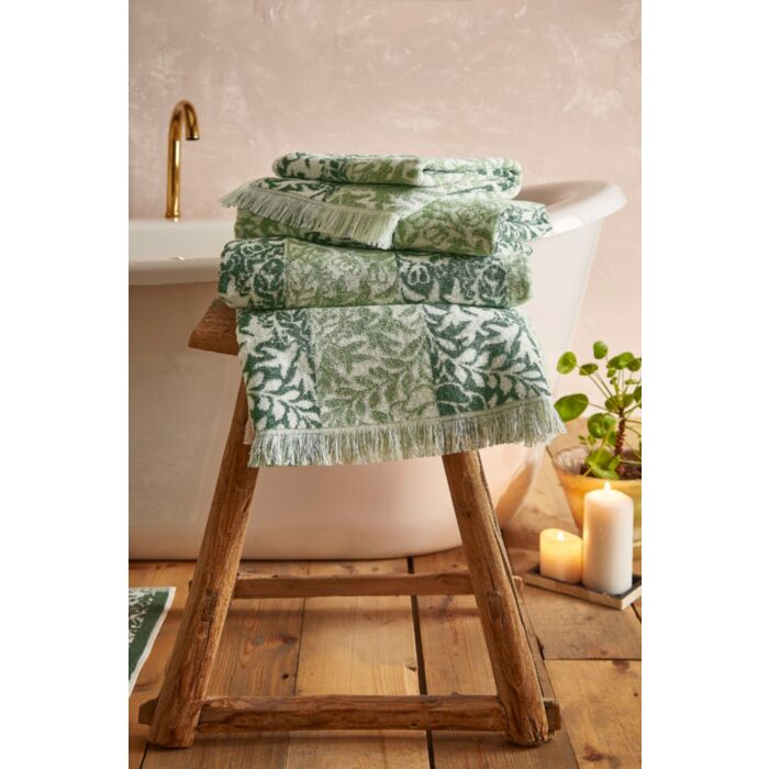 William Morris Hand Towel | Rose Stripe