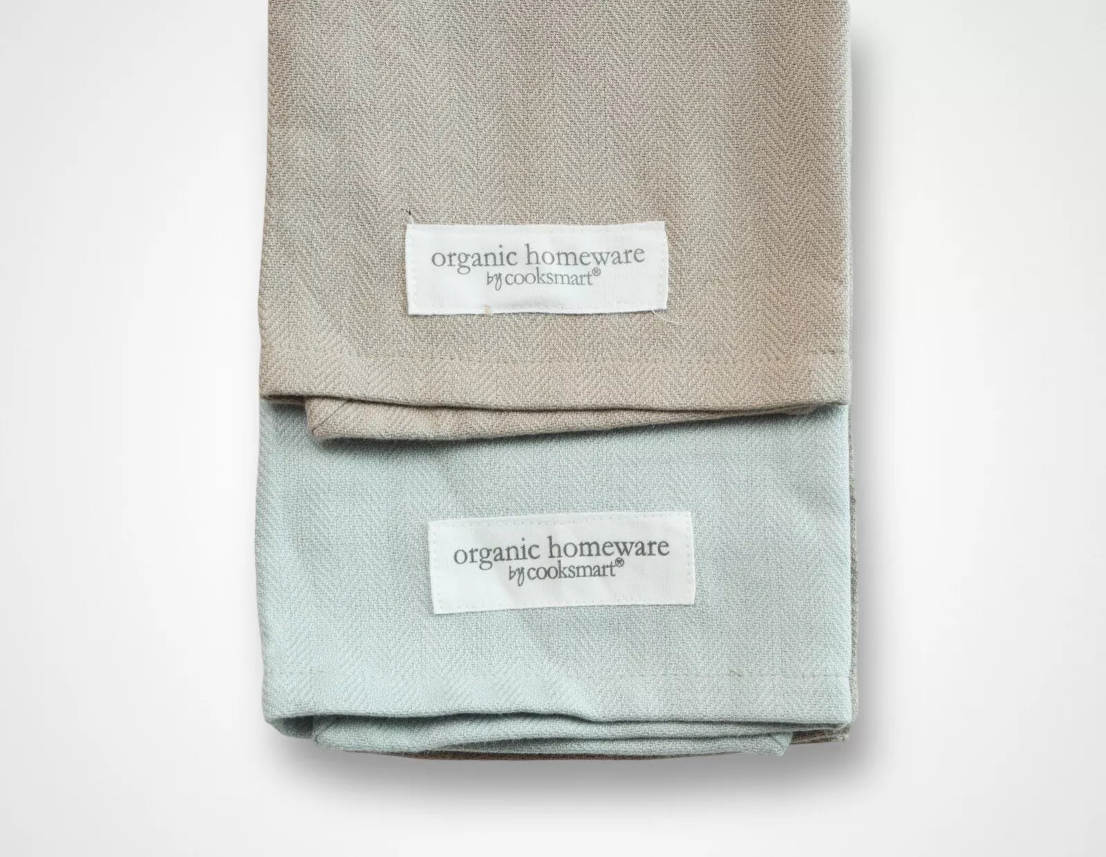 Organic Herringbone | Blue Tea Towels