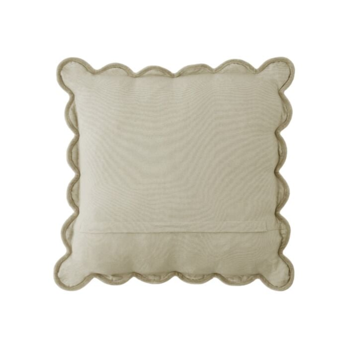 Scalloped Cushion | Dove Grey