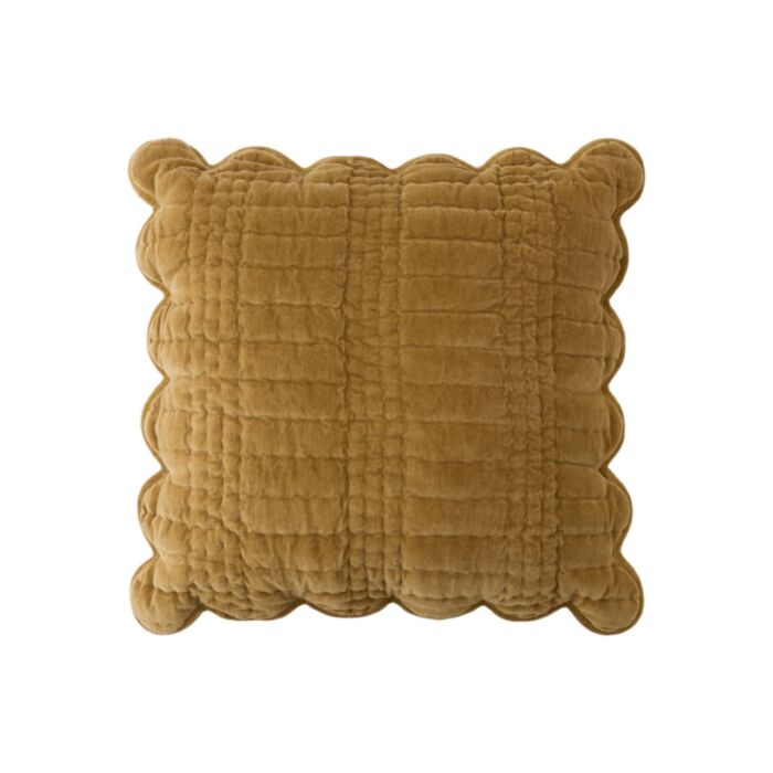 Scalloped Cushion | Ochre