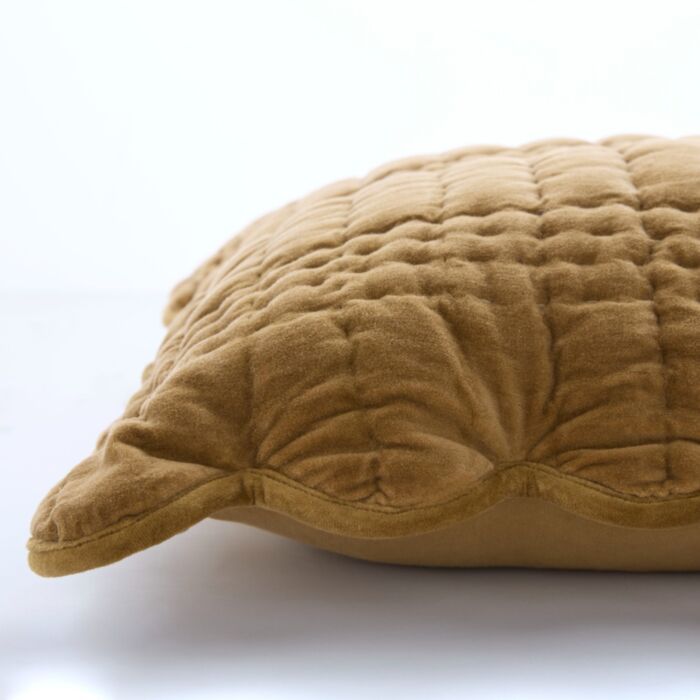 Scalloped Cushion | Ochre