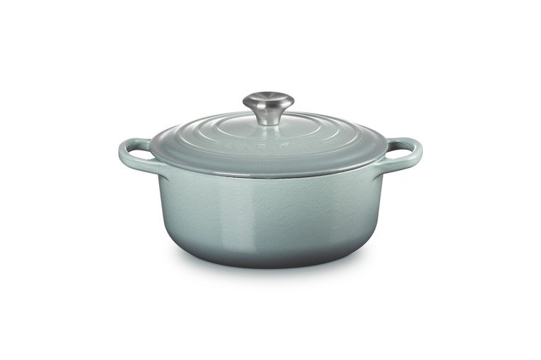 Le Creuset Signature Cast Iron Round Casserole 20cm SeaSalt