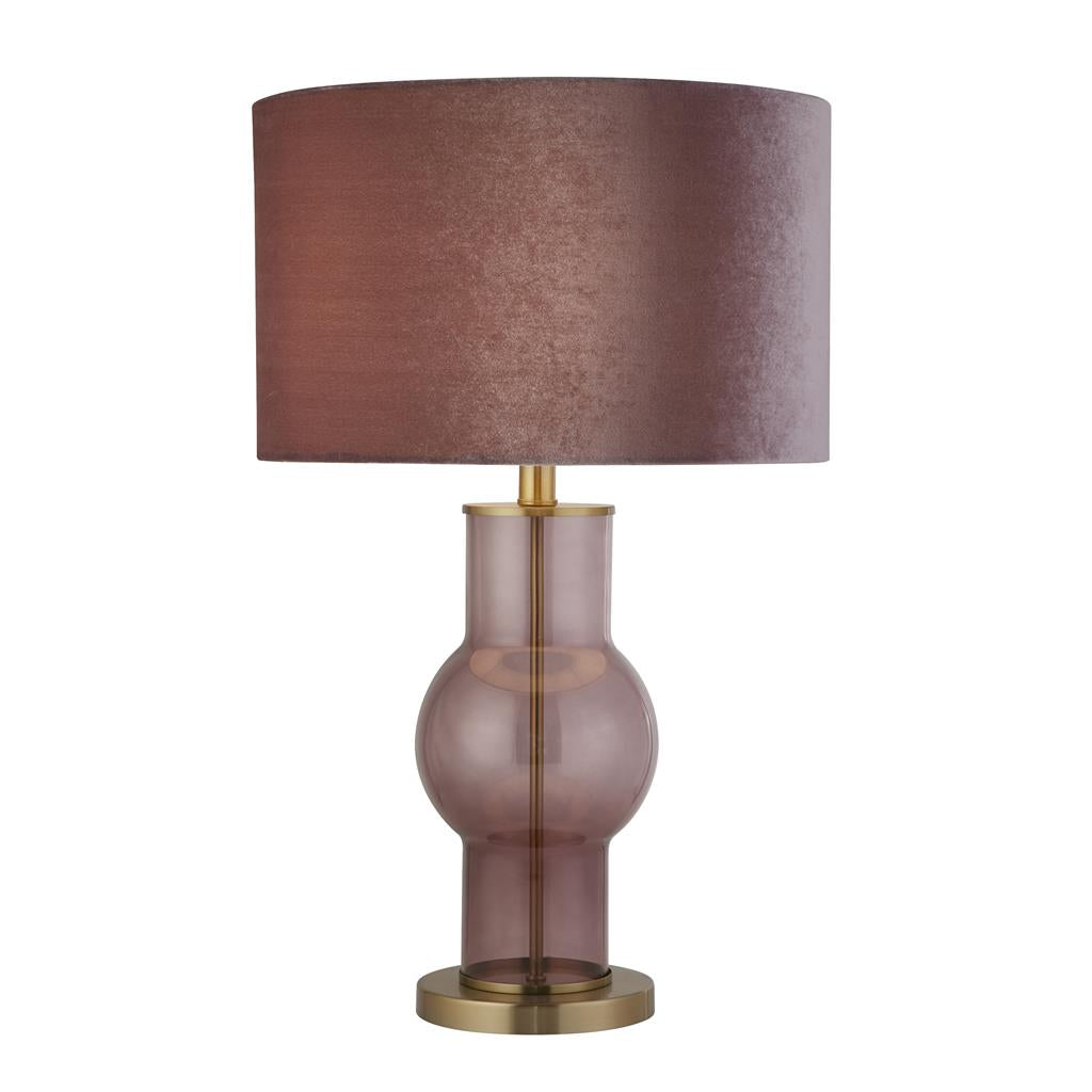 Purple Glass Table Lamp