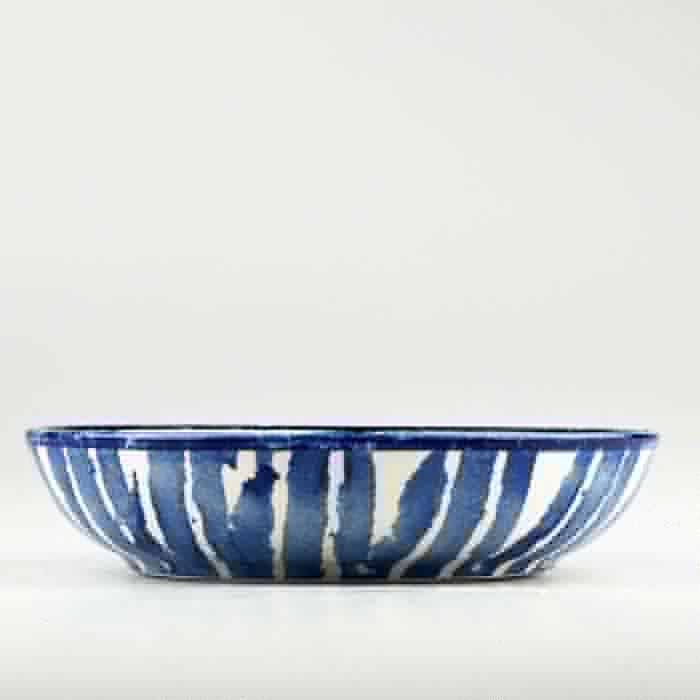 Ceramic Serving Bowl | Medium Stripe