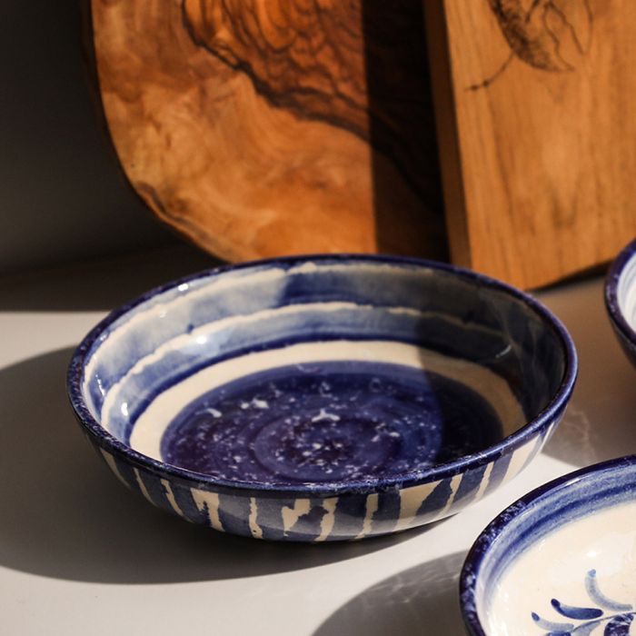 Ceramic Serving Bowl | Medium Stripe